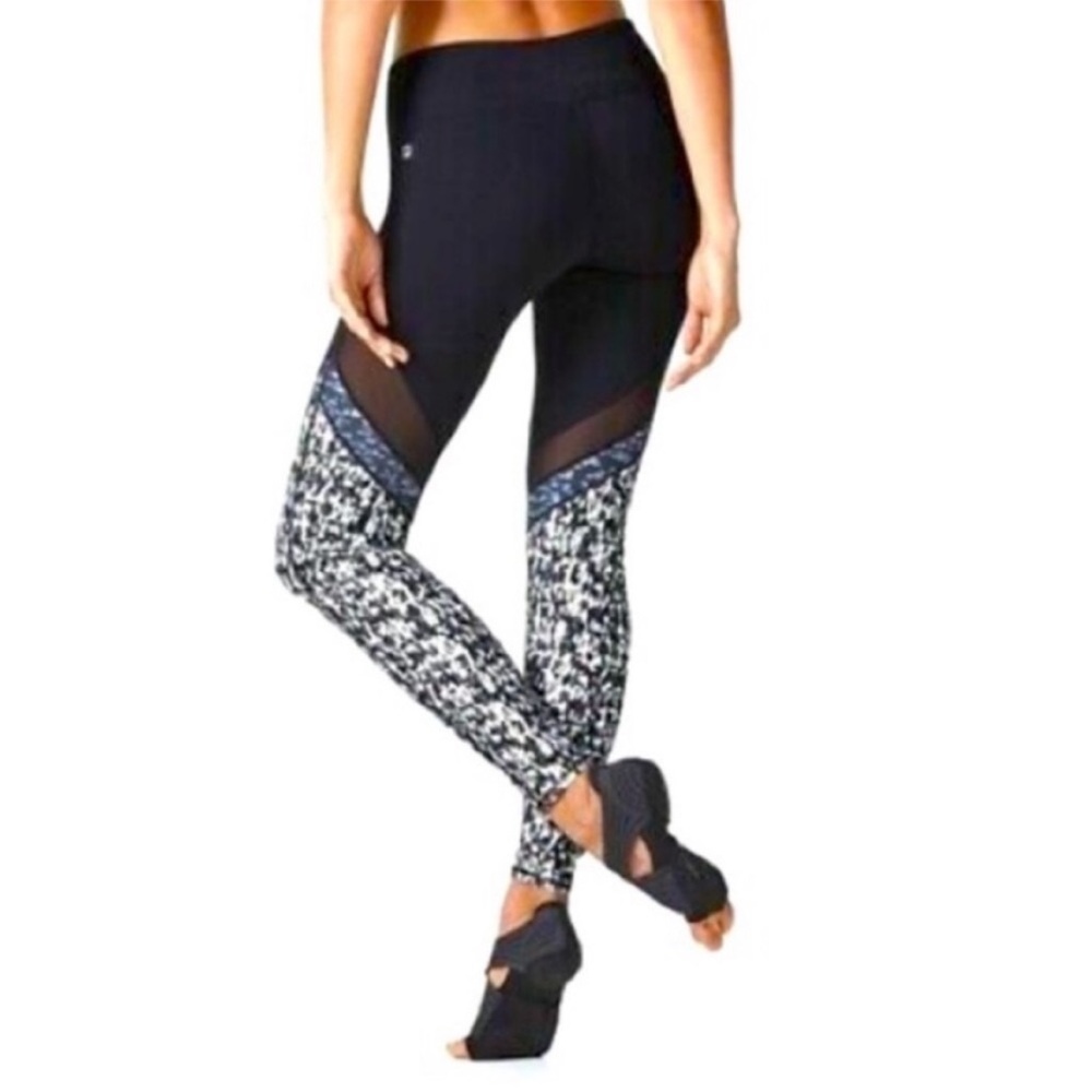 Fabletics Power Hold Mesh Mid Rise Leggings